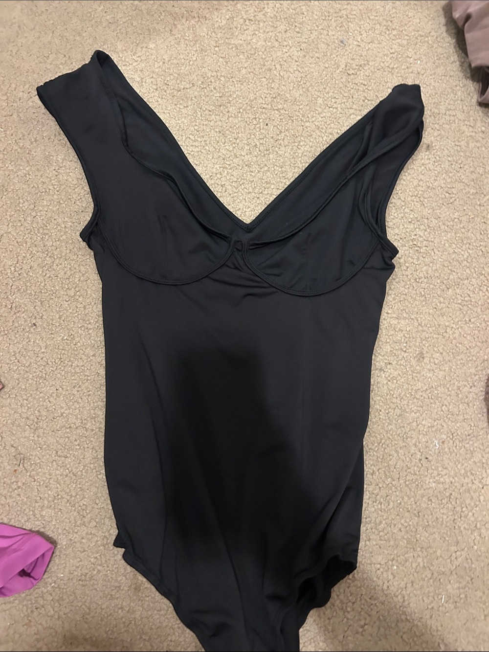 Black One-Piece Bodysuit